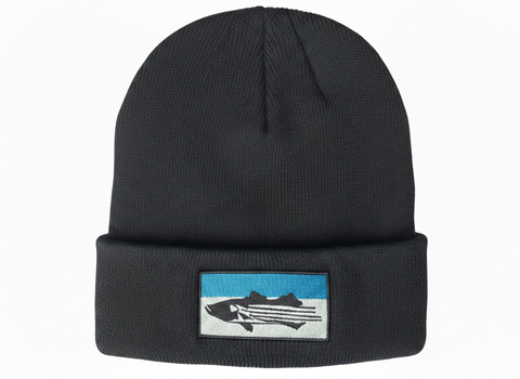 LOVEFISH STRIPER BEANIE Ocean - D.H. Lovefish Co.