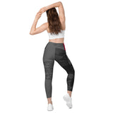 Megalops Mosaic Burgundy Leggings