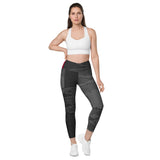 Megalops Mosaic Burgundy Leggings