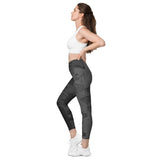 Megalops Mosaic Burgundy Leggings