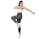 Megalops Mosaic Burgundy Leggings