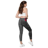 Megalops Mosaic Burgundy Leggings